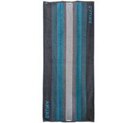 Drap de sauna 85x200 cm pur coton collection SAUNA à rayures bleu