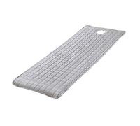 Drap de table de massage avec trou de respiration - Pour salon de beauté et centre de spa - Bandes de fixation élastiques sur quatre angles (gris)