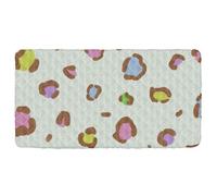 Drap de voyage imperméable à imprimé léopard coloré pour lit de bébé portable pour petits espaces, 127 x 63,5 cm (drap, lit non inclus)