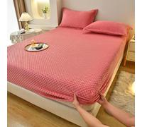 Drap en polaire (King Size) 180 x 200 cm, chaud, doux et moelleux, design à poches profondes (convient aux matelas jusqu'à 30 cm d'épaisseur), confortable et doux pour la peau pour un plaisir ultime