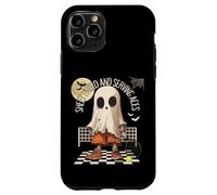 Drap face et as de service amusant - Motif fantôme de tennis Coque pour iPhone 11 Pro