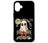 Drap face et as de service amusant - Motif fantôme de tennis Coque pour iPhone 16 Plus