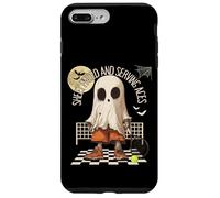 Drap face et as de service amusant - Motif fantôme de tennis Coque pour iPhone 7 Plus/8 Plus