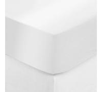 Drap-housse ""Isadora"" satin 140x190cm blanc
