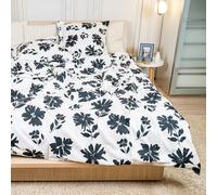 DRAP HOUSE Housse de Couette 220x240 cm avec 2 Taies d'oreiller 63x63 cm - Parure de lit en Coton Douce,Fermeture Éclair, pour Lit 2 Personnes