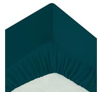 Drap Housse 1 Personne "Percale" 90x190cm Bleu Egéen