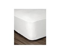 Lovely Home Drap-housse 100% coton 160 x 200 x 25 cm blanc