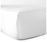 Drap-Housse 100% Coton 57 Fils - Blanc - 80 x 200 cm - Bonnet 30 cm