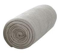 Drap housse 100% coton 57 fils coloris mastic 140x190 Mastic G