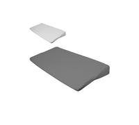 Monsieur Bébé ® Drap Housse 100% Coton Pour Plan Incliné - 70 Cm De Large - Gris Gris