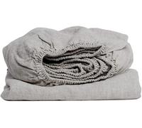 Drap-Housse 100% Lin Lavé en Nature 160x200x20 cm I Ourlet élastique continu I Hypoallergénique, thermorégulation I Doux et Souple pour Les Peaux Les Plus sensibles I Convient à Toutes Les Saisons
