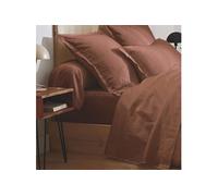 Drap housse 100% satin 160x200 cuir - Tradilinge