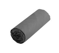 Eminza Drap-housse Alicia 140x190 cm 100% coton Gris certifié Oeko-TEX