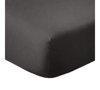 Drap Housse 140 x 190 Bonnet 30 cm qualité Percale 80 Fils (Gris Anthracite)