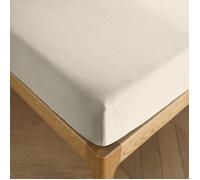 Drap housse 140 x 190 cm bonnet 30 cm ""Prémium"" pour lit 2 places - Prémium Sable