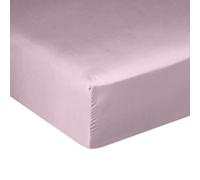 Drap Housse 140x190 + 30 cm Satin de Coton Violet