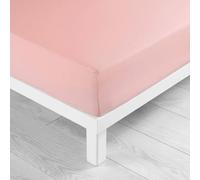 Drap Housse 140x190 cm - 2 Places - 100% Coton 57 Fils/cm² - Tissage Très Serré - Bonnet 30 cm Extensible - Plusieurs Couleurs Disponibles (Rose)