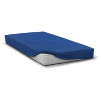 Drap Housse 140x190 cm Bleu Bonnet 30 cm- Repassage Ultra Facile - Home linge passion
