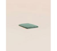 Drap housse 140x190 cm - Satin de coton - Vert - Doux et résistant - Confectionné au Portugal - Tediber