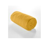 Douceur d'Intérieur – Drap-housse Angelia Jaune – Gaze de coton uni 140 x 190 cm