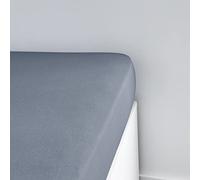 Drap Housse 140X190cm 2 Personnes Jersey Uni Essential Denim