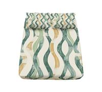 Drap Housse 140x190cm Bonnet 30cm - Doux, Résistant, Anti-Plis - Conception de Rayures OnduléEs GéOméTriques Drap Housses en Microfibre Lit 1 Personne - Protection de Matelas Drap de Lit Multi Adulte