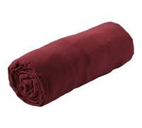 OUREA - Drap Housse 140x190cm Gaze de Coton Lie de Vin -