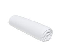 Drap Housse 140X200 2 Personnes Grand Bonnet 30 Coton Uni Craie