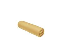 Drap Housse 140X200 2 Personnes Grand Bonnet 30 Coton Uni Ocre