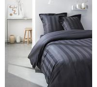 Drap Housse 140x200 cm Bonnet de 30 cm Satin TODAY Prestige Acier
