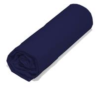 Drap housse 140x200 cm coton issu de l'agriculture biologique SILLA marine