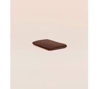 Drap housse 140x200 cm - Gaze de coton - Marron - Doux et gaufré - Toute saison - Confectionné au Portugal - Tediber