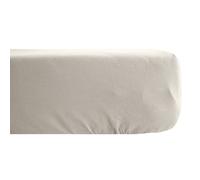 Drap housse 140x200 cm satin bonnet 35 CONCERTO uni beige Lin