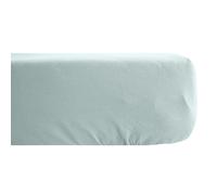 Drap housse 140x200 cm satin bonnet 35 CONCERTO uni vert Lichen