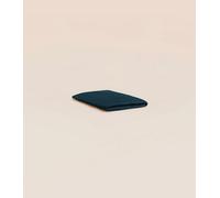 Drap housse 140x200 cm - Satin de coton - Bleu - Doux et résistant - Confectionné au Portugal - Tediber