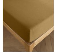 Drap housse 160 x 200 cm bonnet 30 cm ""Prémium"" pour lit 2 places - 160x200+30 - Prémium Caramel