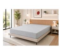 Drap Housse 160 x 200 cm Nuage - 100% Coton 57 Fils/cm²- Bonnet 30 cm