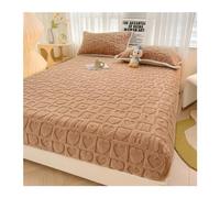 Drap Housse 160 X 200 Drap-Housse élastique en Velours, 1 pièce, Couvre-lit Doux for la Peau, protège-Matelas d'hiver (sans taie d'oreiller)(LMZM ka,King 180x200cm 1pc)