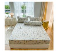 Drap Housse 160 X 200 Drap-Housse imprimé en Polyester, 1 pièce, Couverture de Matelas aux Quatre Coins avec Bande élastique, Drap lit King Size(Sky Blue,2PC Pillowcase)