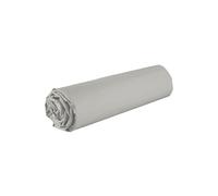 Drap housse 160x200 bonnet 35cm 100% coton gris silver - VITALIA -