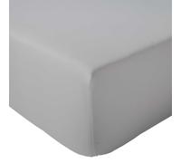 Drap housse 160x200 cm bonnet 40 cm percale de coton PASSION PERCALE Gris nuage