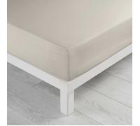 Douceur d'Intérieur – Drap housse Oscar – Microfibre unie – 160 x 200 cm – Naturel