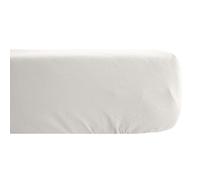 Drap housse 160x200 cm satin bonnet 35 CONCERTO uni beige Craie
