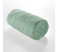 Douceur d'Intérieur – Drap-housse Angelia – Gaze de coton uni – 160 x 200 cm – Sauge