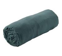 Drap Housse 160x200cm Gaze de Coton Canard - OUREA - ALTOBUY Bleu G