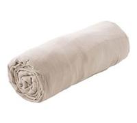 Drap Housse 160x200cm Gaze de Coton Pampa - OUREA - ALTOBUY Beige G