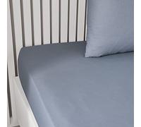 Drap Housse 180X200 2 Personnes Grand Bonnet 30 Coton Uni Essential Denim
