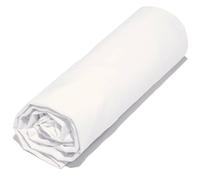 Drap housse 180x200 cm coton issu de l'agriculture biologique SILLA blanc