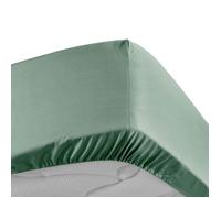 Douceur d'Intérieur - Drap housse Percaline - 180x200cm - Percale 100% coton - Bonnet 30cm - Tilleul