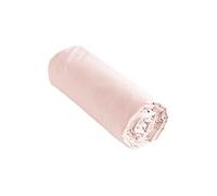 SAMIA - Drap Housse 180x200cm Coton Coloris Barbe à papa - Altobuy Rose